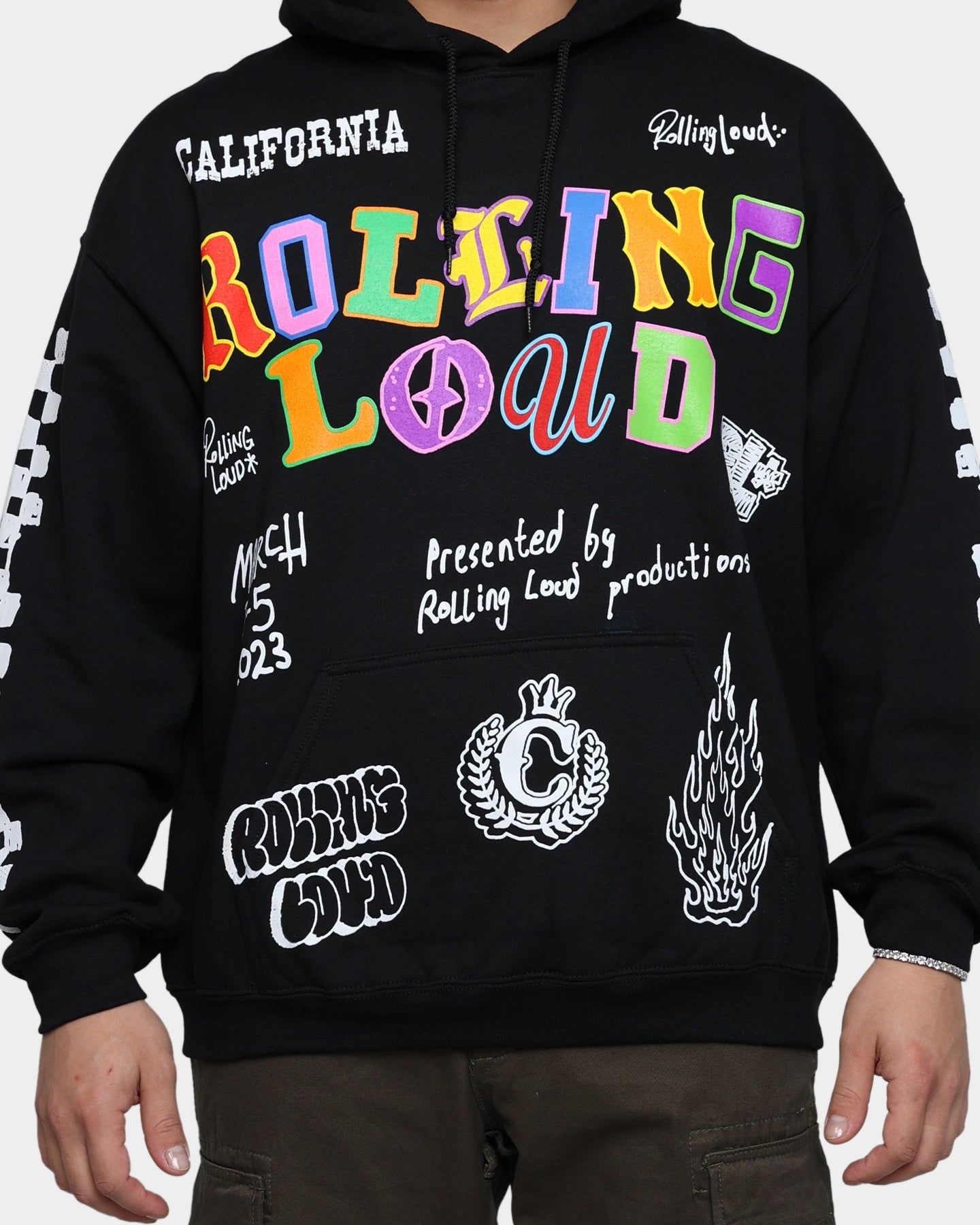 Rolling Loud Rolling Loud Line Up Hoodie Black sold by Culture Kings product image thumbnail 4