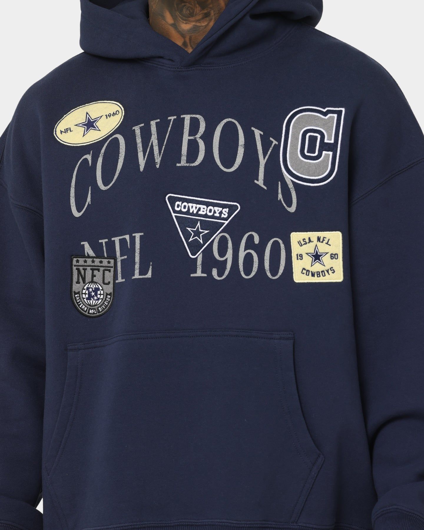 Mitchell & Ness Dallas Cowboys Touchline Hoodie Navy sold by Culture Kings product image thumbnail 3