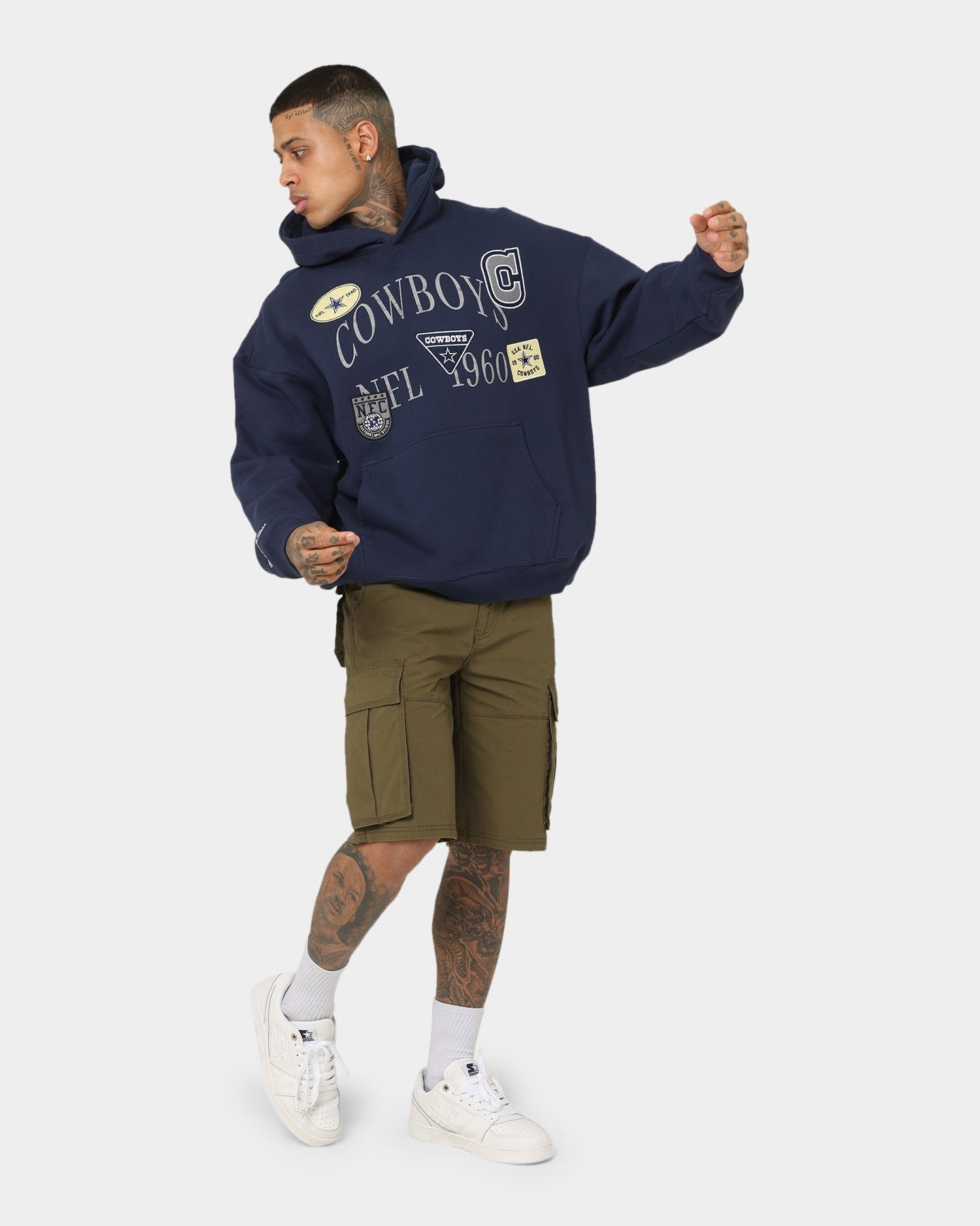 Mitchell & Ness Dallas Cowboys Touchline Hoodie Navy sold by Culture Kings product image thumbnail 2