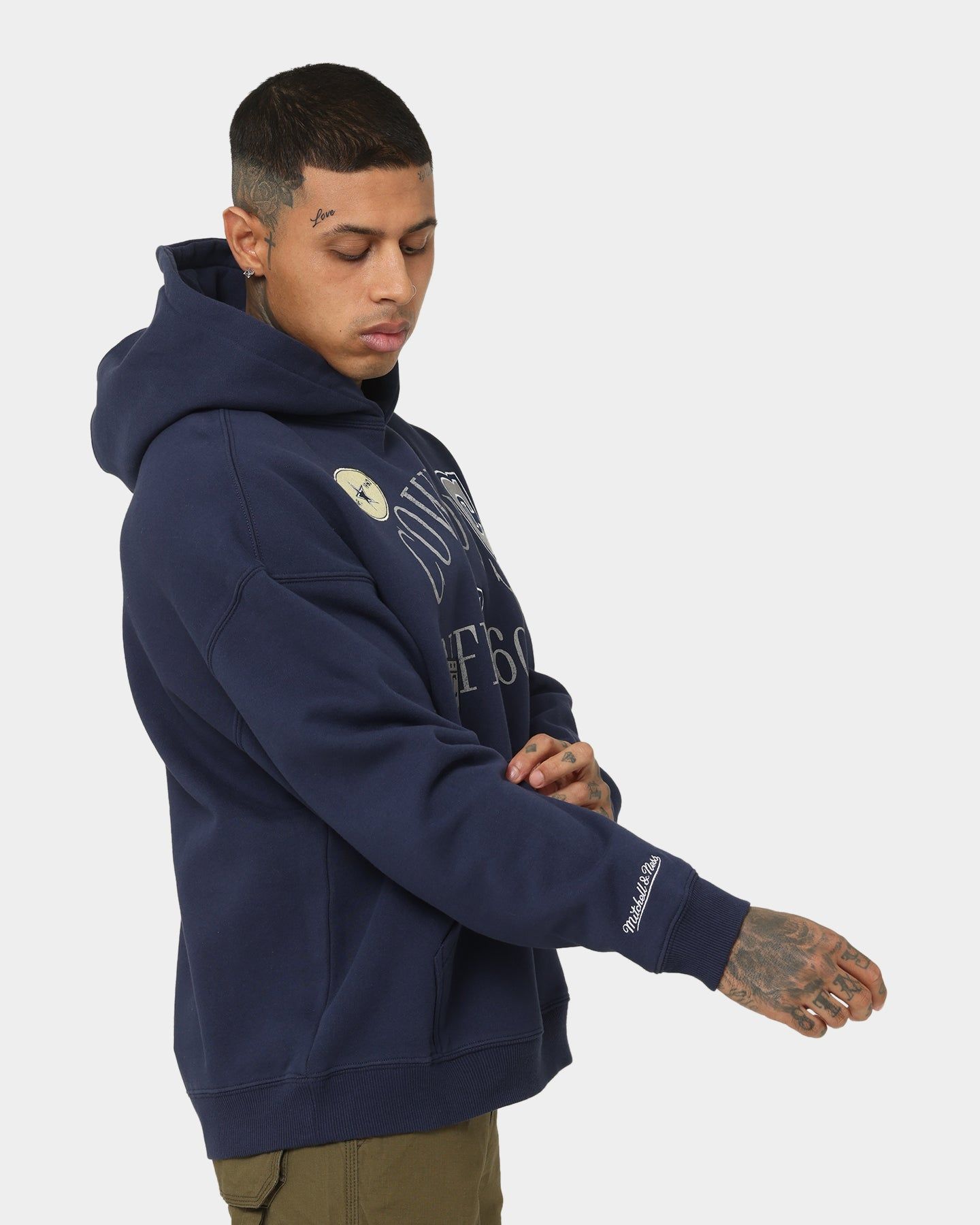 Mitchell & Ness Dallas Cowboys Touchline Hoodie Navy sold by Culture Kings product image thumbnail 5