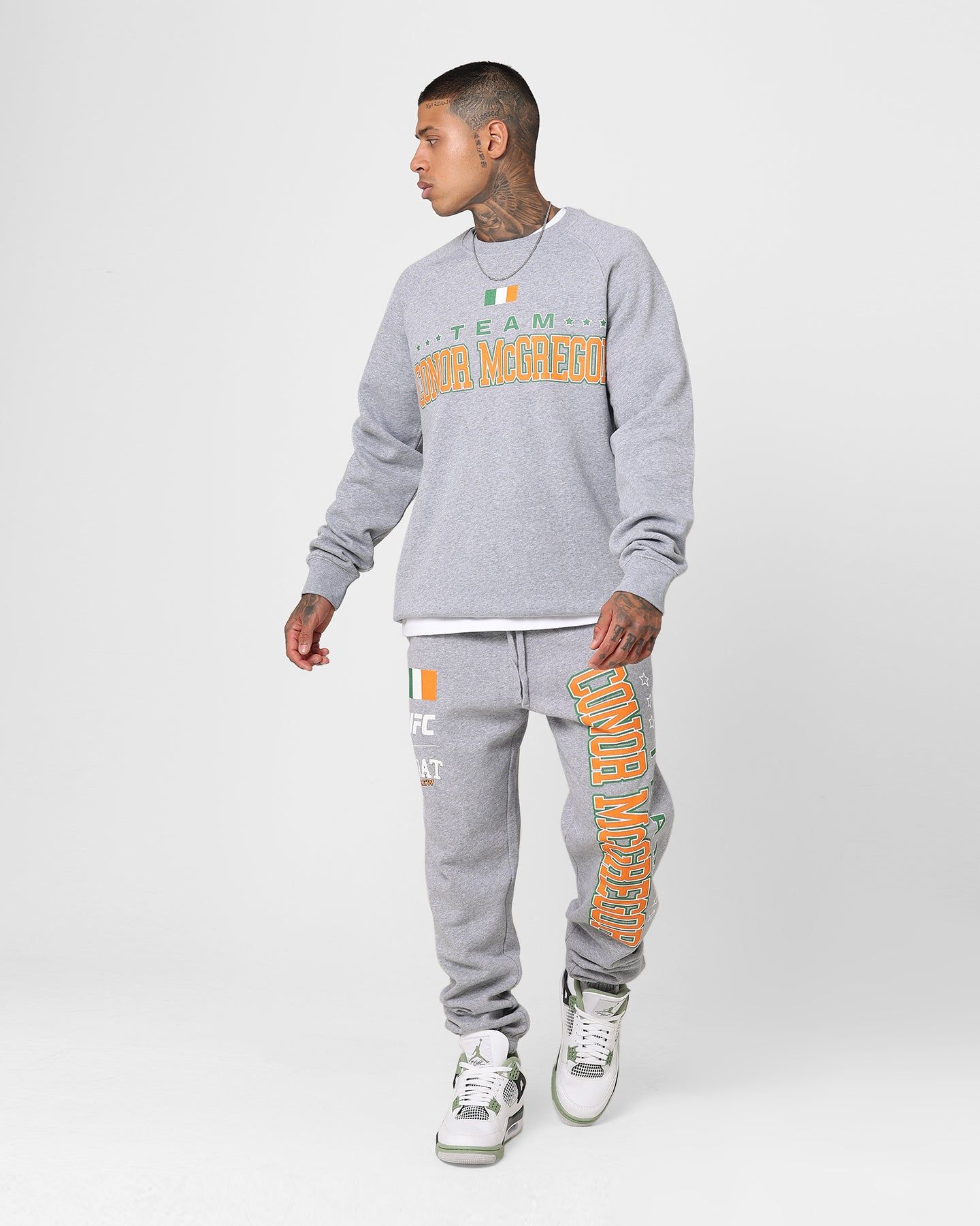 Goat Crew X UFC Conor McGregor Team McGregor Crewneck Grey sold by Culture Kings product image thumbnail 3