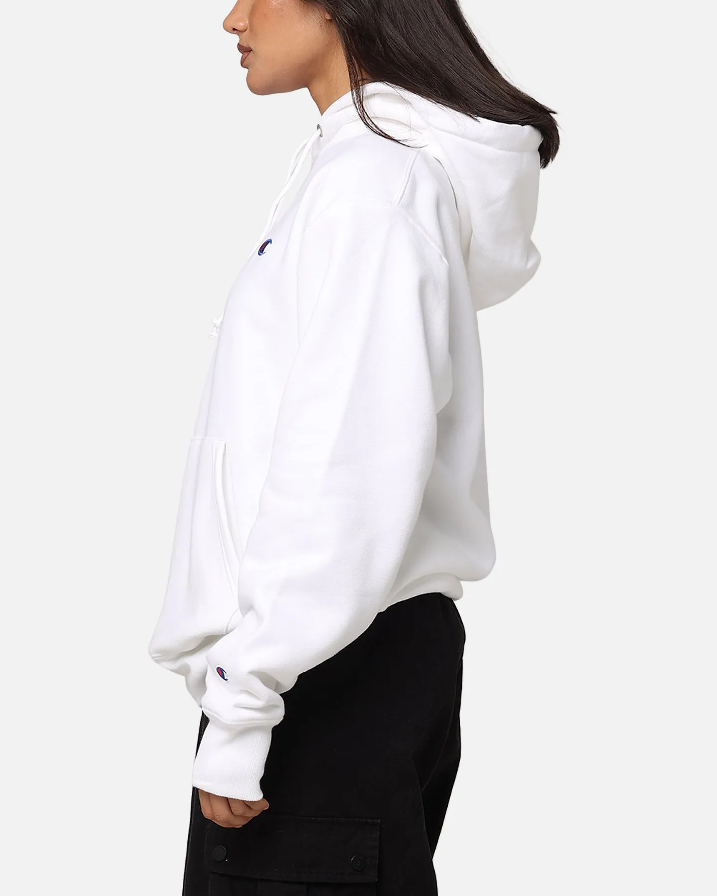 Champion Reverse Weave Small C Hoodie White sold by Culture Kings product image thumbnail 5