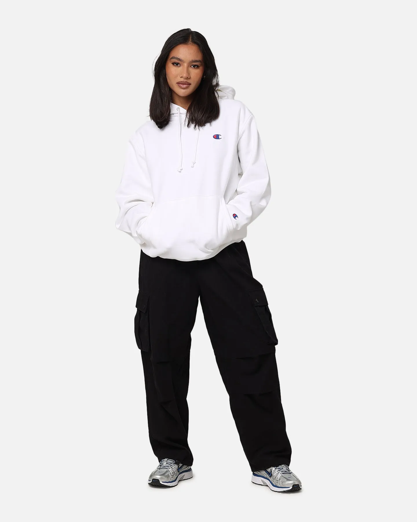 Champion Reverse Weave Small C Hoodie White sold by Culture Kings product image thumbnail 2