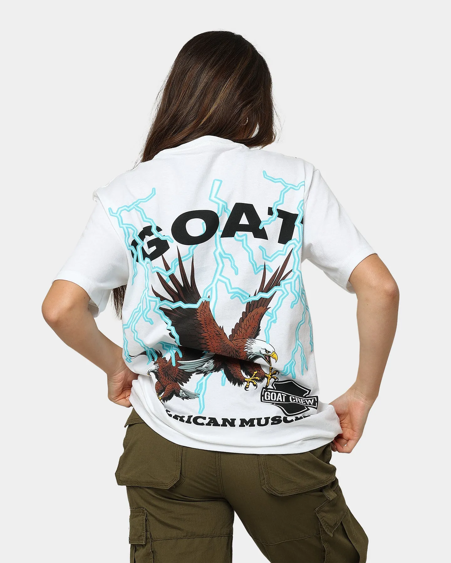 Goat Crew American Muscle T-Shirt White sold by Culture Kings product image thumbnail 2