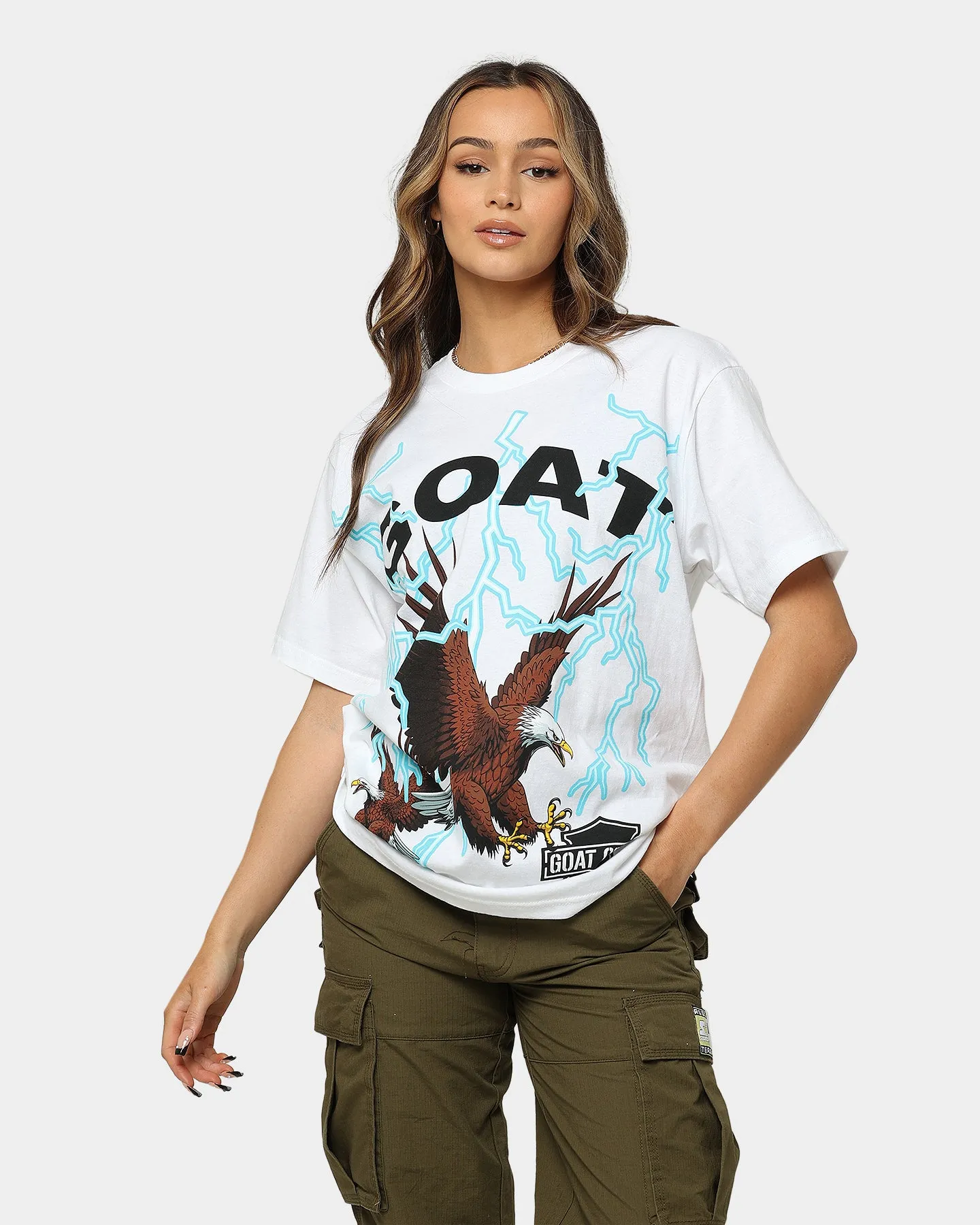 Goat Crew American Muscle T-Shirt White sold by Culture Kings