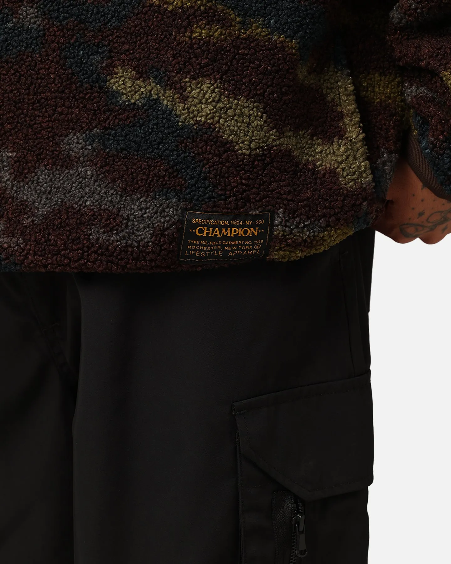 Champion Reb Element Sherpa Fleece Hoodie Print R4h sold by Culture Kings product image thumbnail 3
