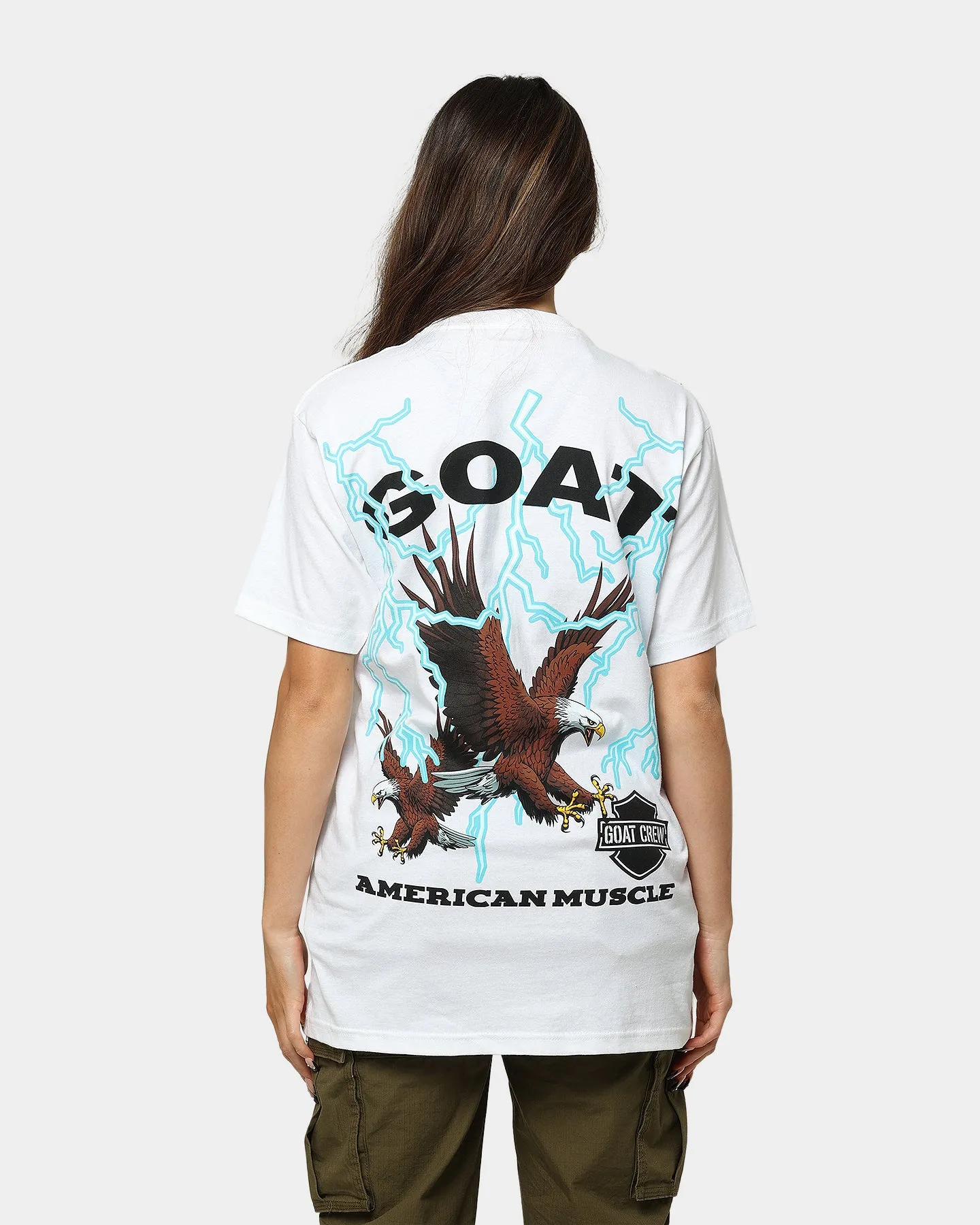 Goat Crew American Muscle T-Shirt White sold by Culture Kings product image thumbnail 5