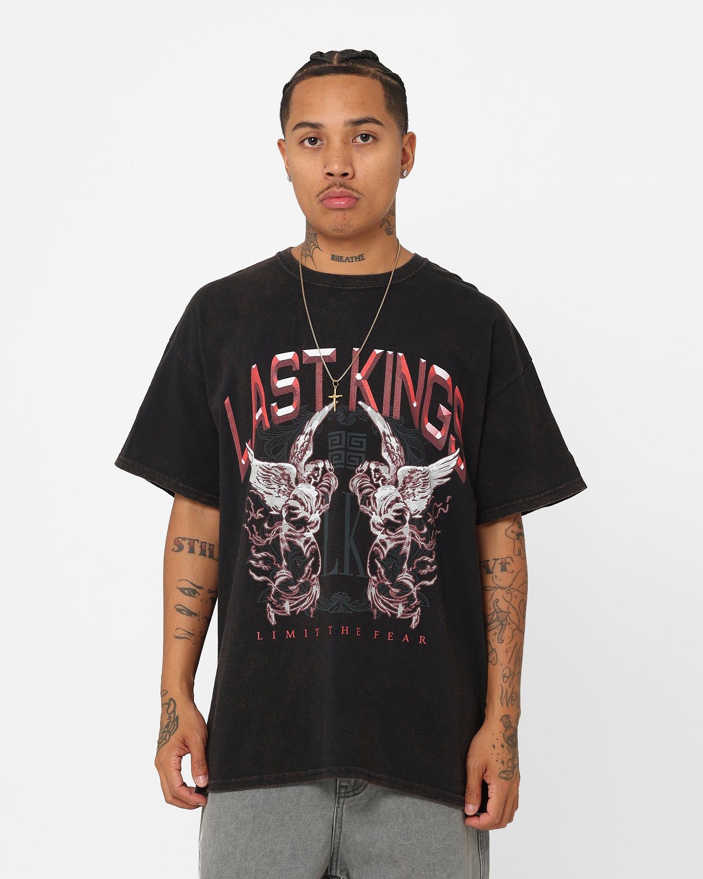 Last Kings Limit The Fear T-Shirt Vintage Black sold by Culture Kings