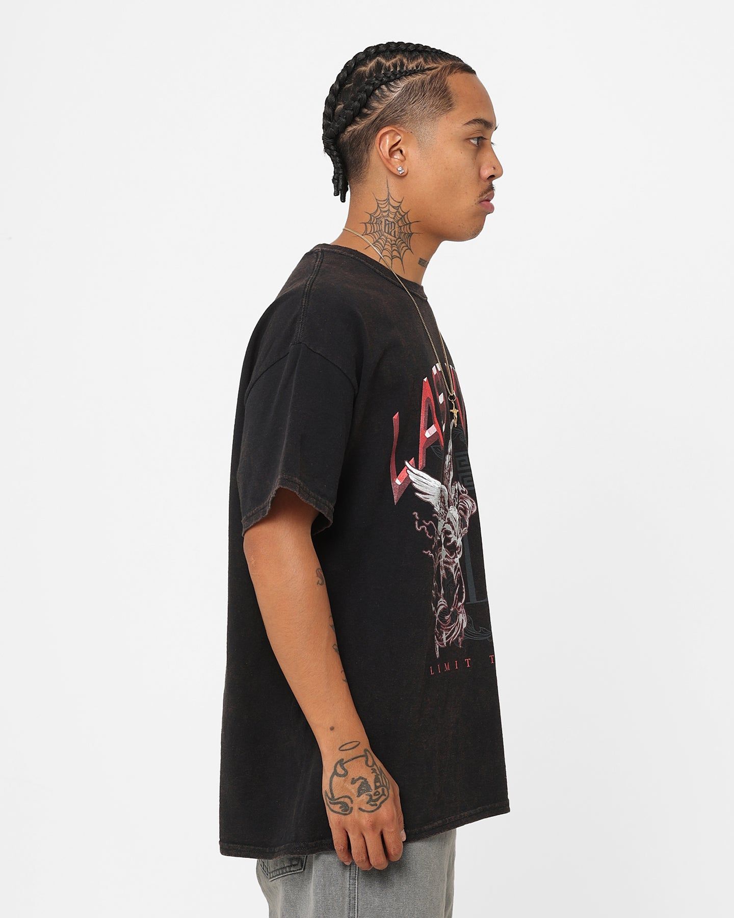 Last Kings Limit The Fear T-Shirt Vintage Black sold by Culture Kings product image thumbnail 5