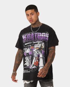 Goat Crew X Transformers Megatron Vintage T-Shirt Black Wash sold by Culture Kings