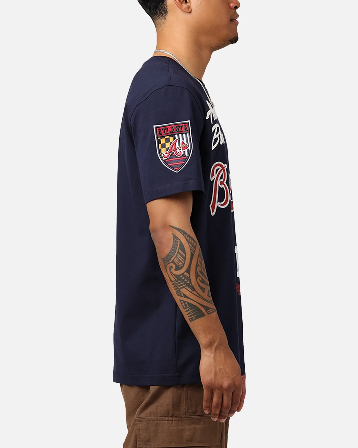 Pro Standard Atlanta Braves Fast Lane SJ T-Shirt Midnight Navy sold by Culture Kings product image thumbnail 4