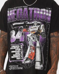Goat Crew X Transformers Megatron Vintage T-Shirt Black Wash sold by Culture Kings