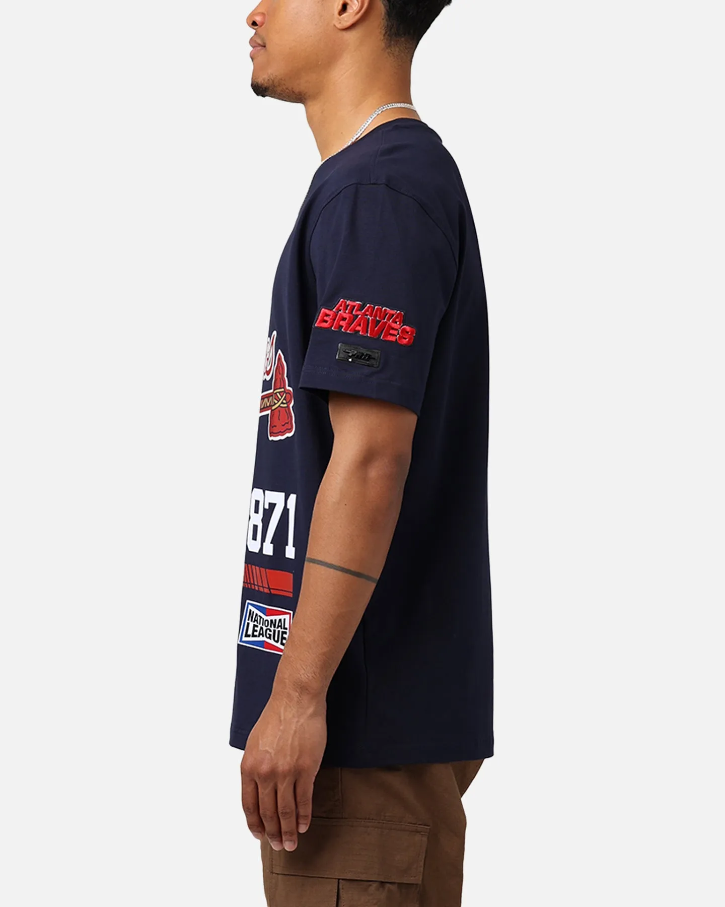 Pro Standard Atlanta Braves Fast Lane SJ T-Shirt Midnight Navy sold by Culture Kings product image thumbnail 5
