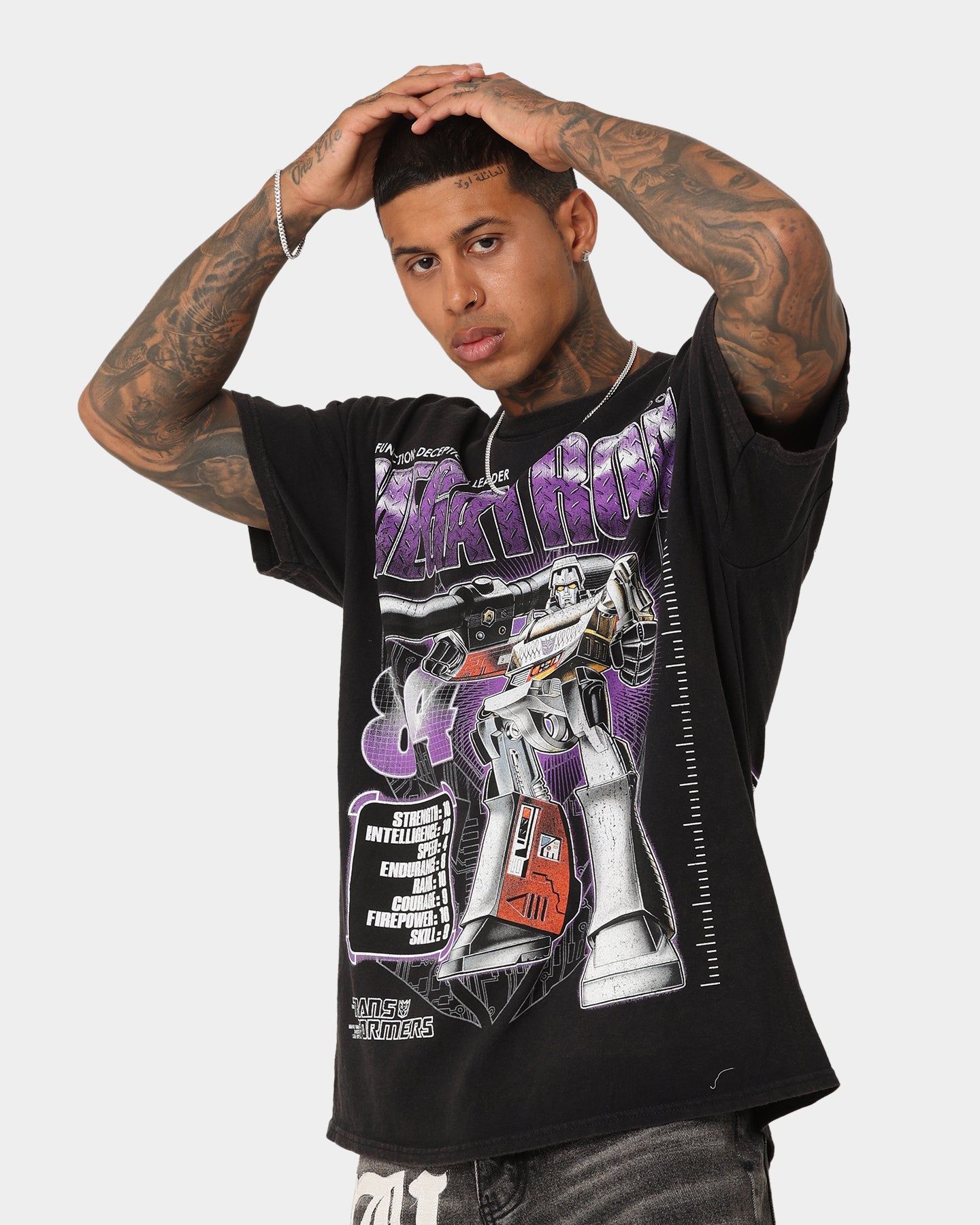 Goat Crew X Transformers Megatron Vintage T-Shirt Black Wash sold by Culture Kings product image thumbnail 7