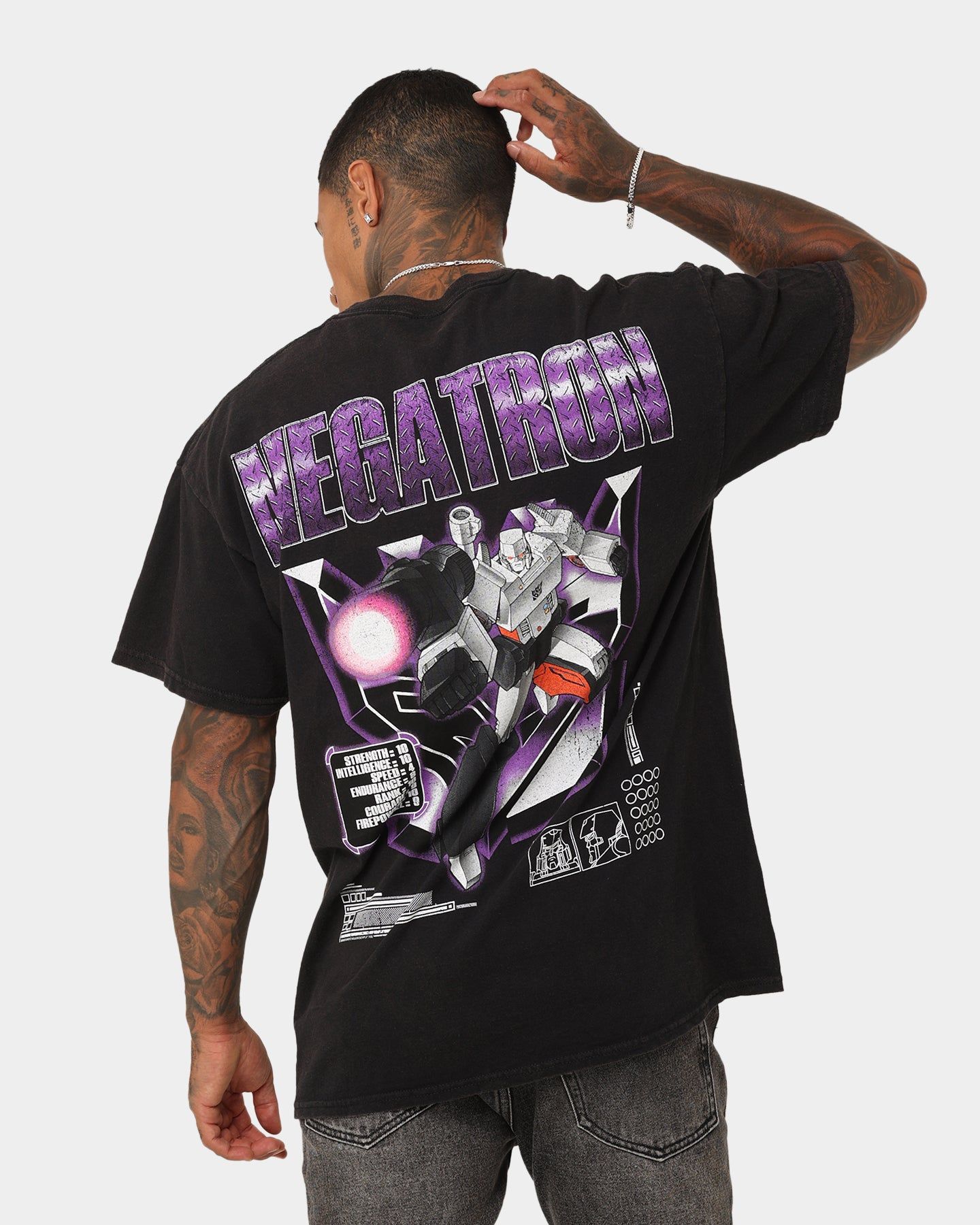 Goat Crew X Transformers Megatron Vintage T-Shirt Black Wash sold by Culture Kings product image thumbnail 2