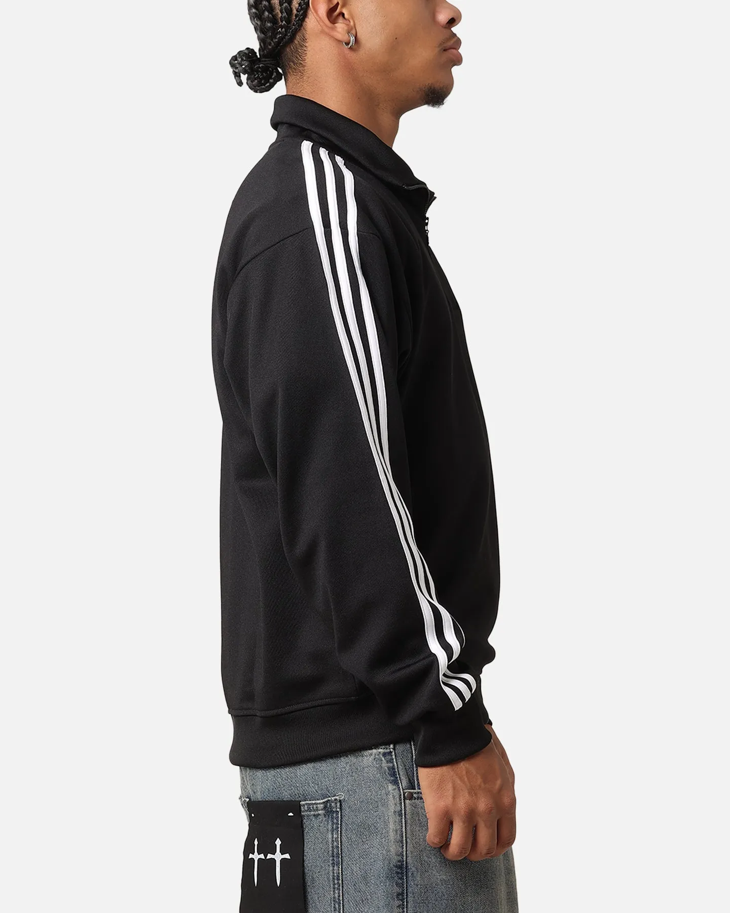 Adidas Funnel Neck Track Jacket Black sold by Culture Kings product image thumbnail 4