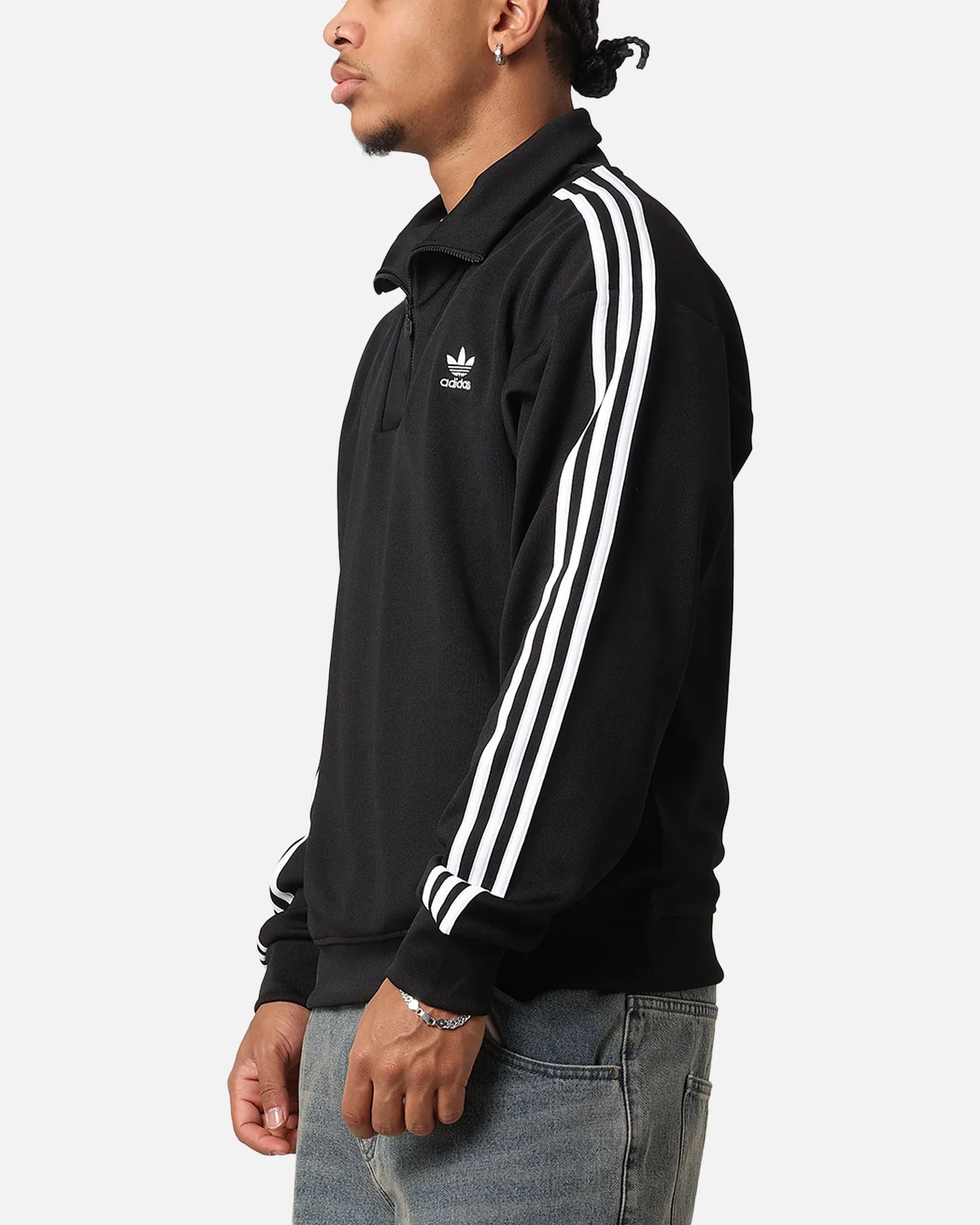 Adidas Funnel Neck Track Jacket Black sold by Culture Kings product image thumbnail 5
