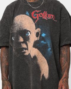 American Thrift X The Lord of The Rings Heavyweight Gollum Vintage T-Shirt Black Wash sold by Culture Kings