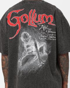 American Thrift X The Lord of The Rings Heavyweight Gollum Vintage T-Shirt Black Wash sold by Culture Kings