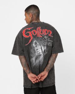 American Thrift X The Lord of The Rings Heavyweight Gollum Vintage T-Shirt Black Wash sold by Culture Kings