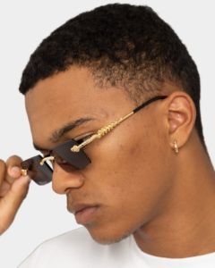 James Oro Black Tint Serpent Authentic Sunglasses Black sold by Culture Kings