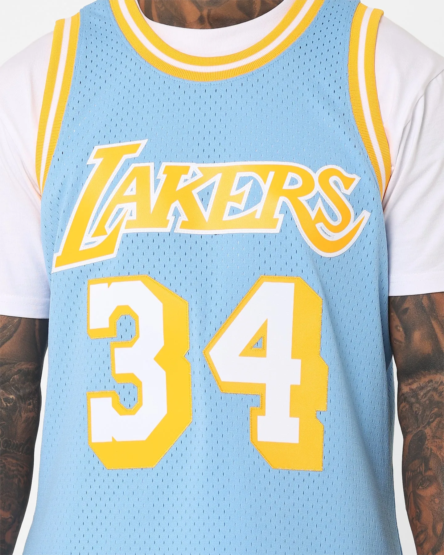 Mitchell & Ness Los Angeles Lakers Shaquille O'Neal Swing Jersey Sky Blue sold by Culture Kings product image thumbnail 4