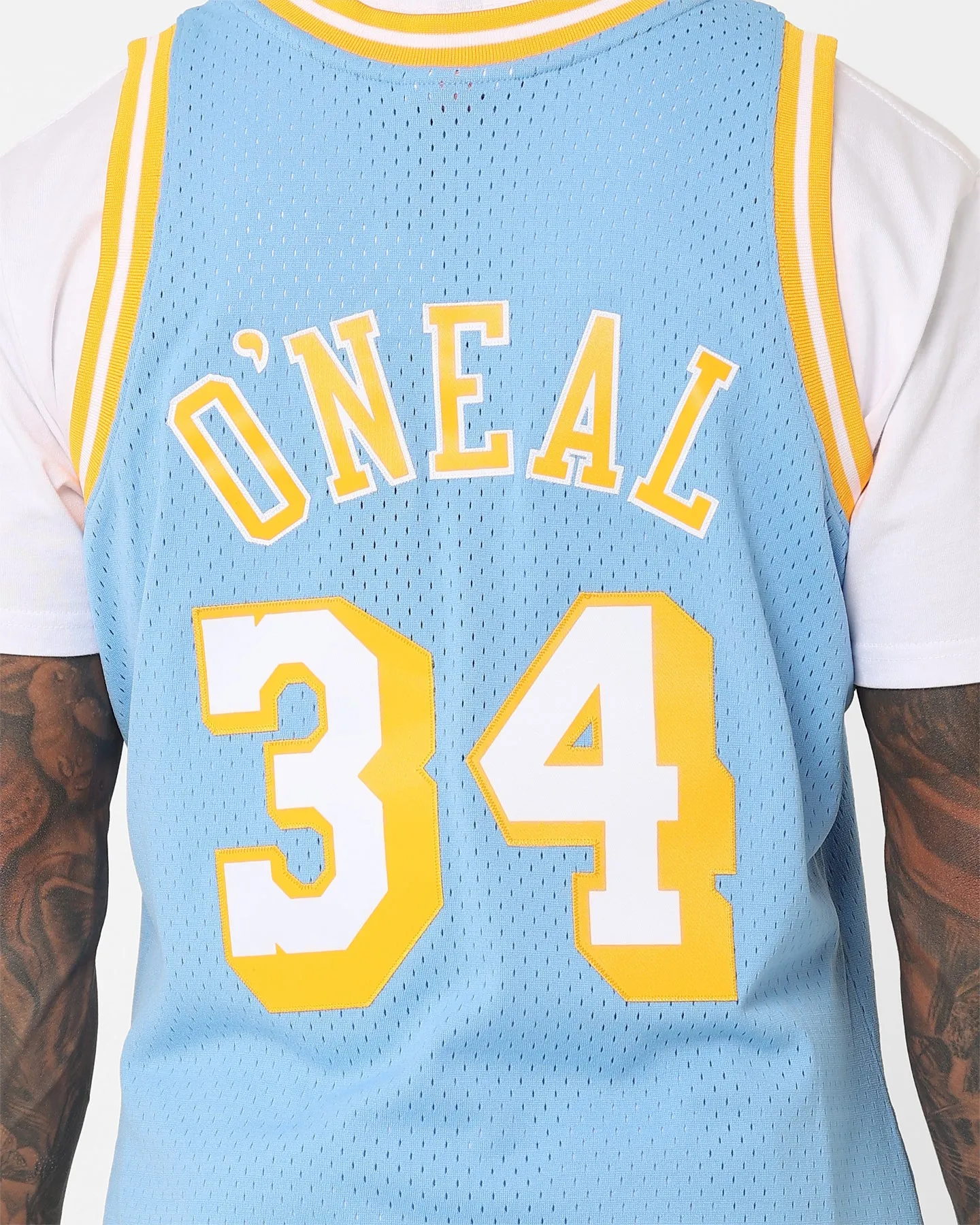 Mitchell & Ness Los Angeles Lakers Shaquille O'Neal Swing Jersey Sky Blue sold by Culture Kings product image thumbnail 5