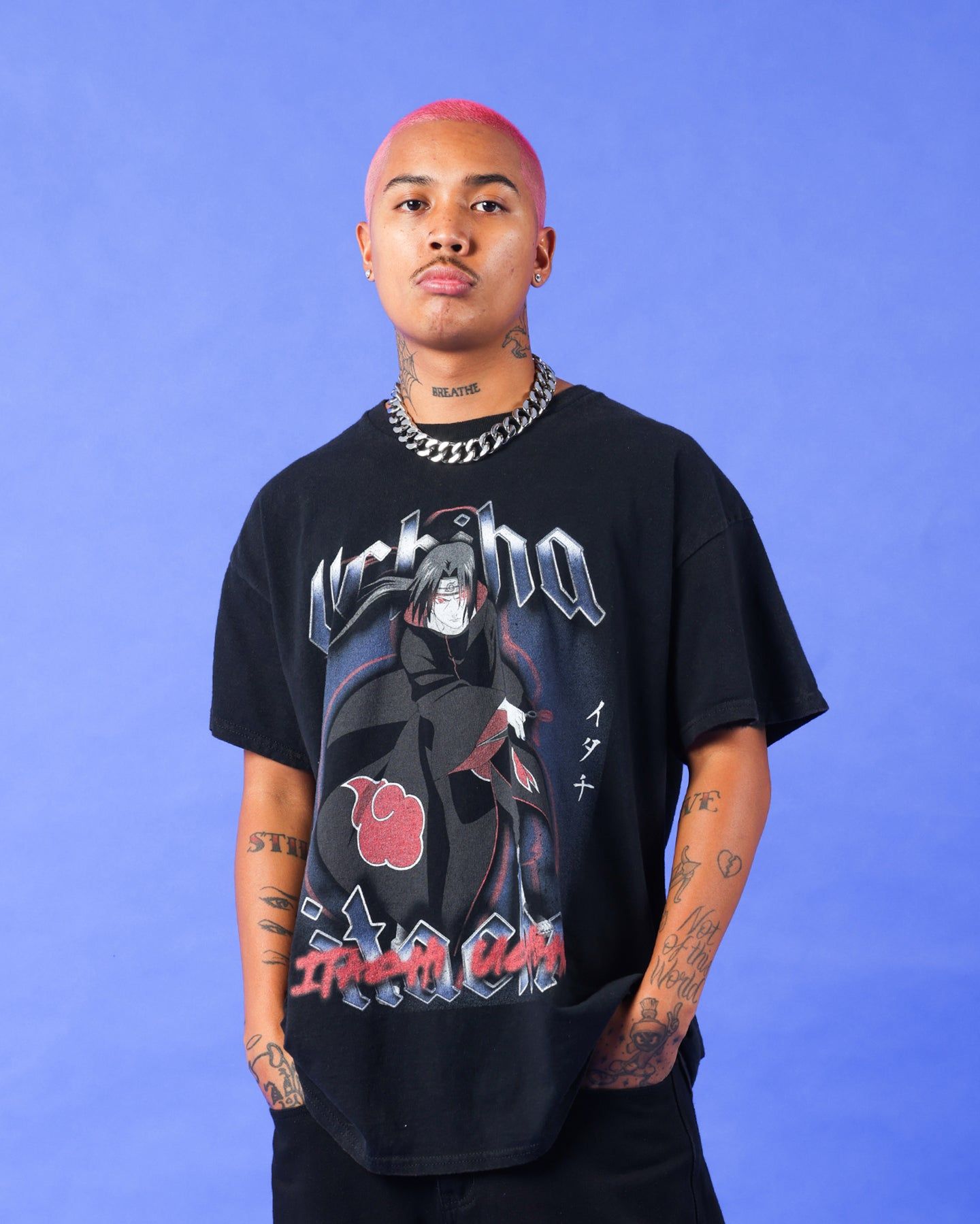 Goat Crew X Naruto Itachi Uchiha Premium Vintage T-Shirt Vintage Black sold by Culture Kings