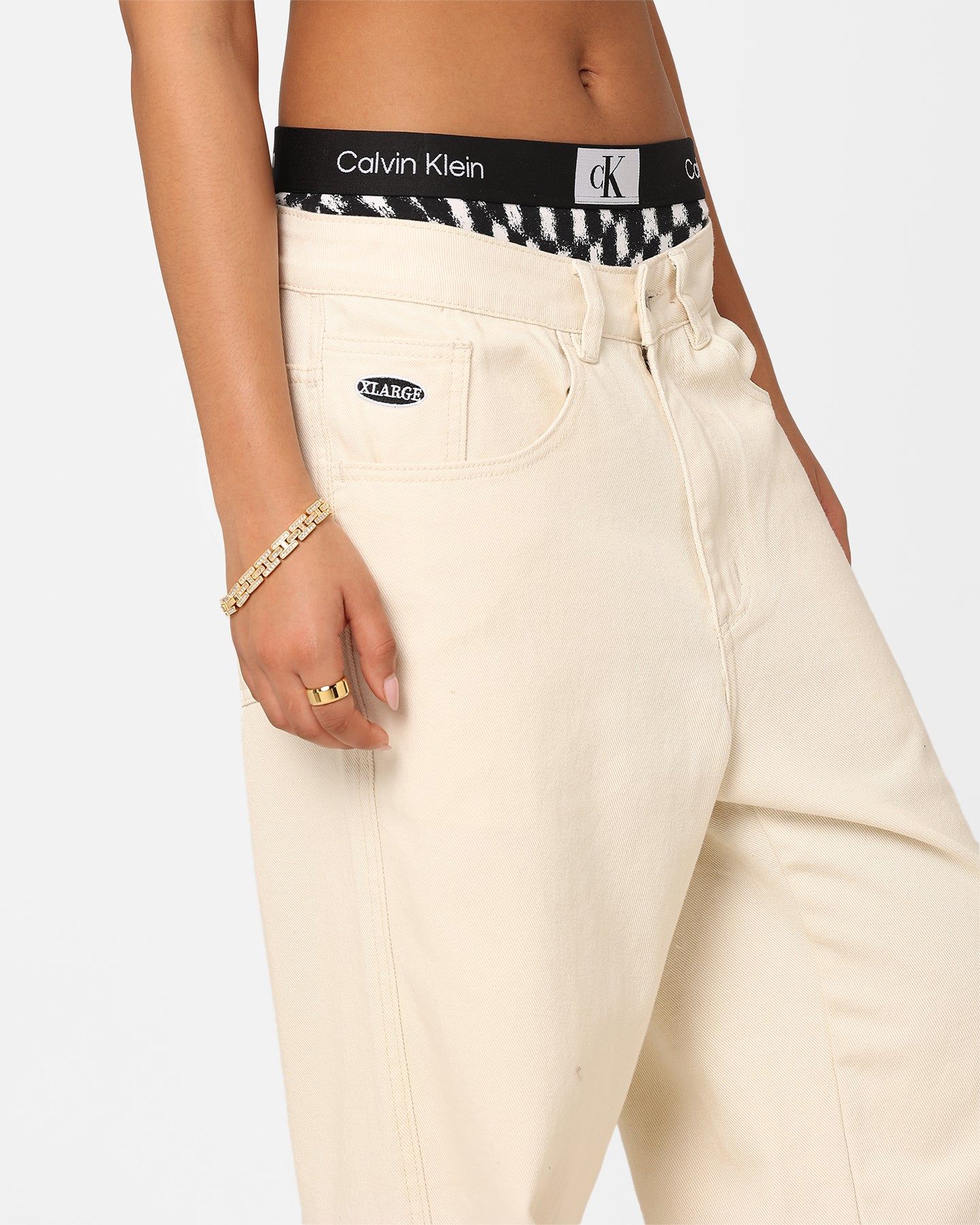 Calvin Klein Women's 1996 Cotton Modern Thong Checkerboard/Black sold by Culture Kings product image thumbnail 2