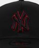 New Era New York Yankees 9FORTY A-Frame Snapback Black/Scarlet sold by Culture Kings