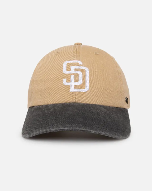 47 Brand San Diego Padres 47 Clean Up Strapback Khaki sold by Culture Kings