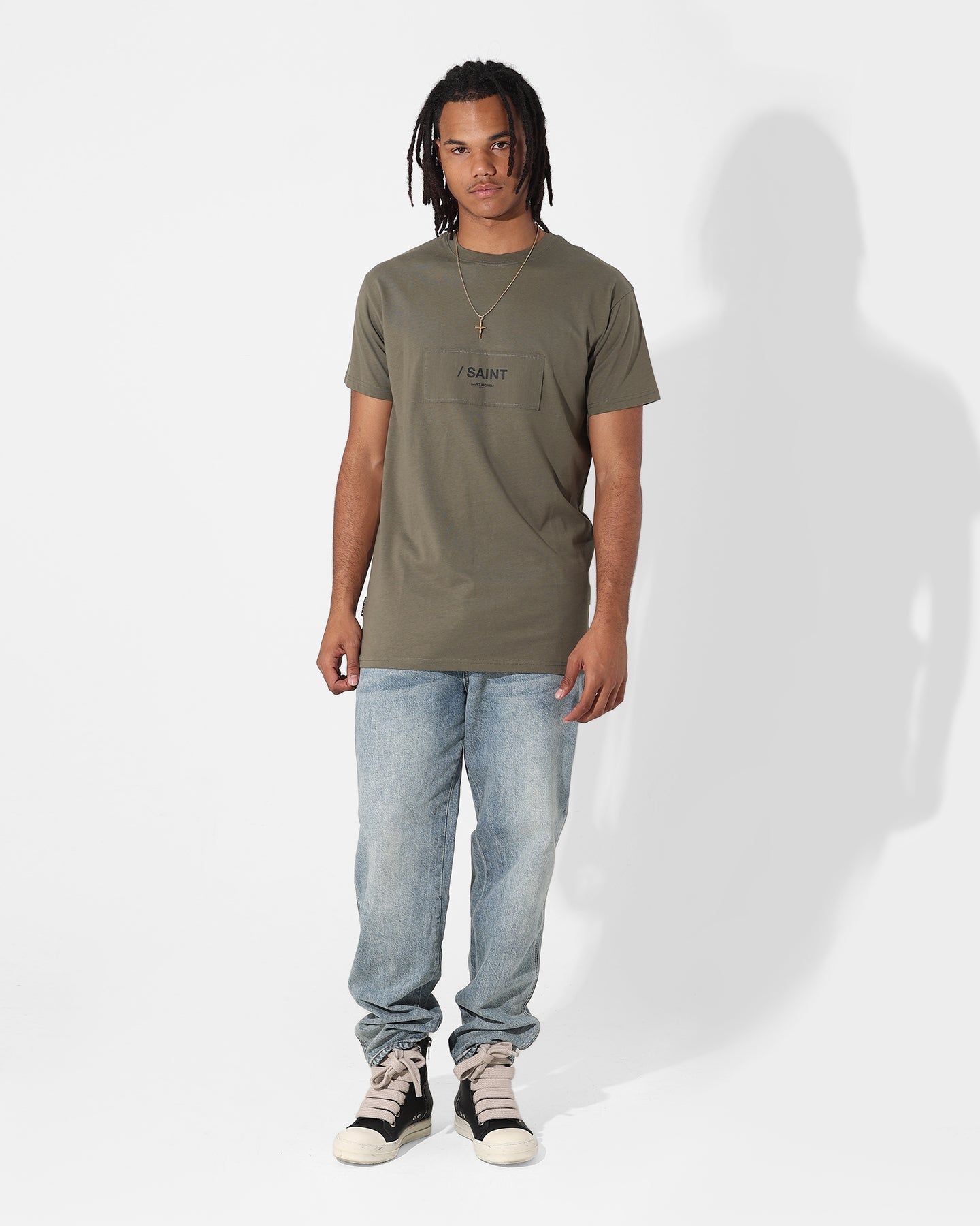 Saint Morta Legionaire Lafayette T-Shirt Khaki Green sold by Culture Kings product image thumbnail 2