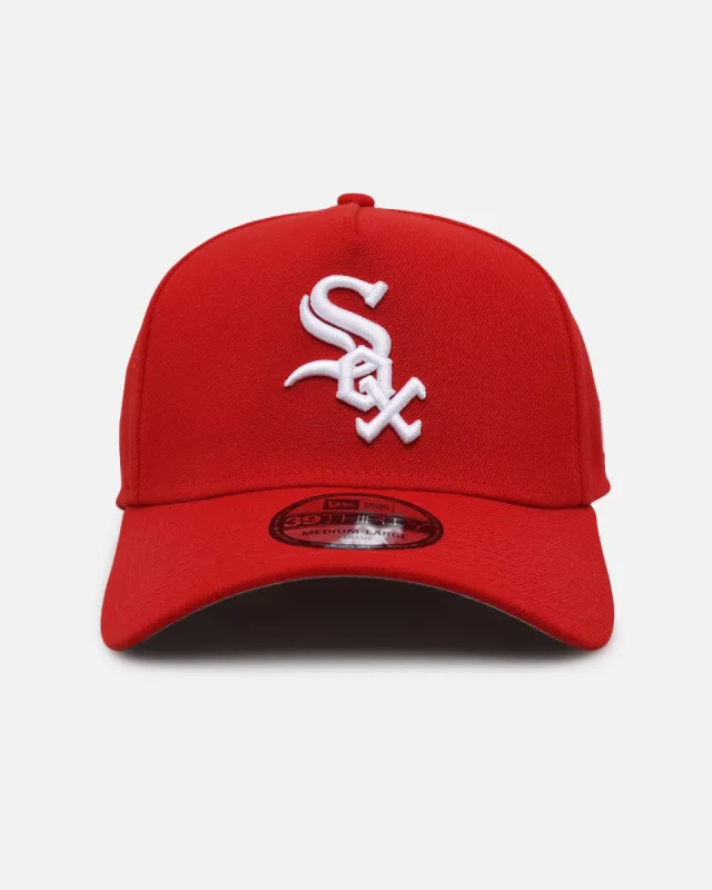 New Era Chicago White Sox "Scarlet White" 39THIRTY A-Frame Stretch Fit Scarlet/White sold by Culture Kings