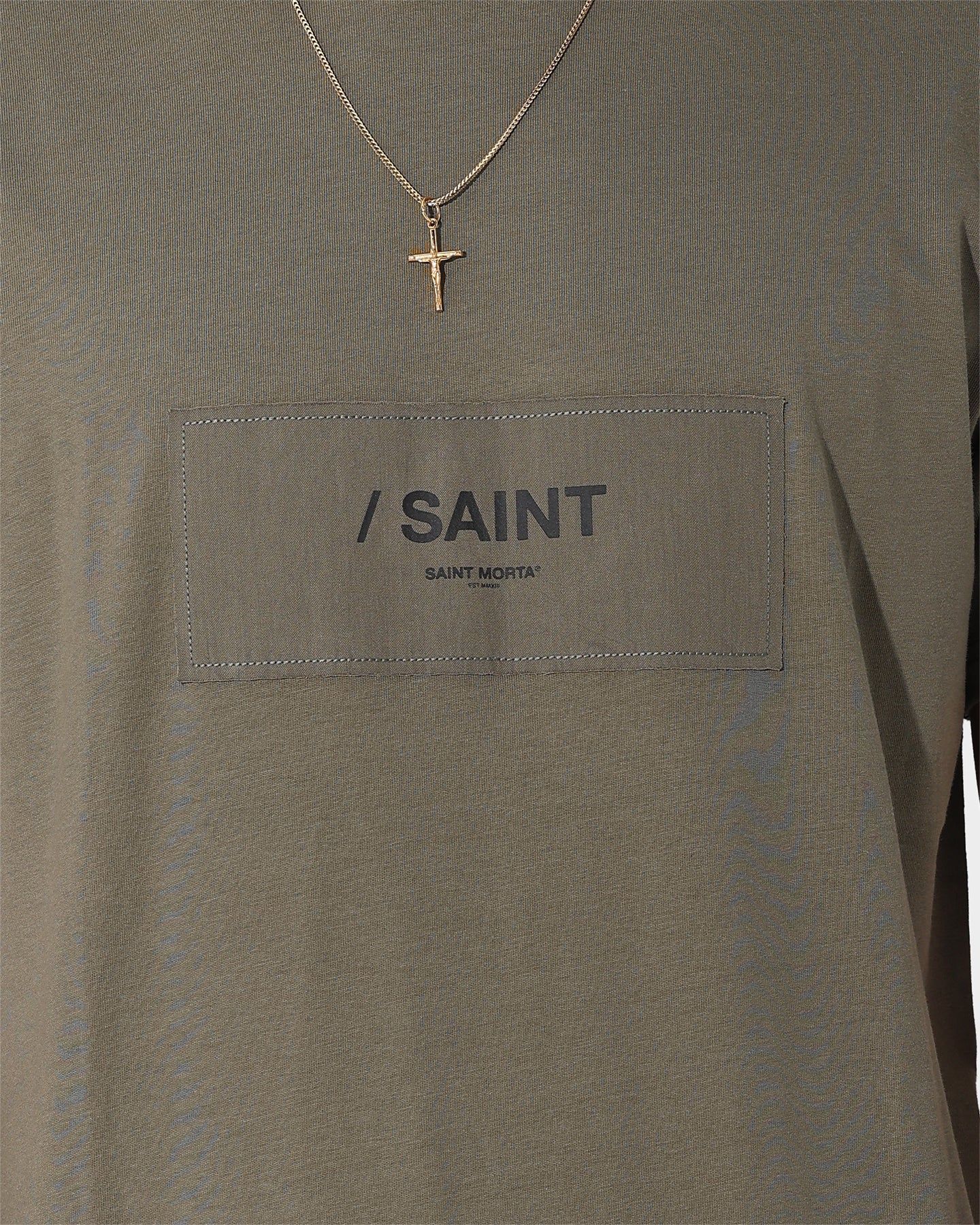 Saint Morta Legionaire Lafayette T-Shirt Khaki Green sold by Culture Kings product image thumbnail 3