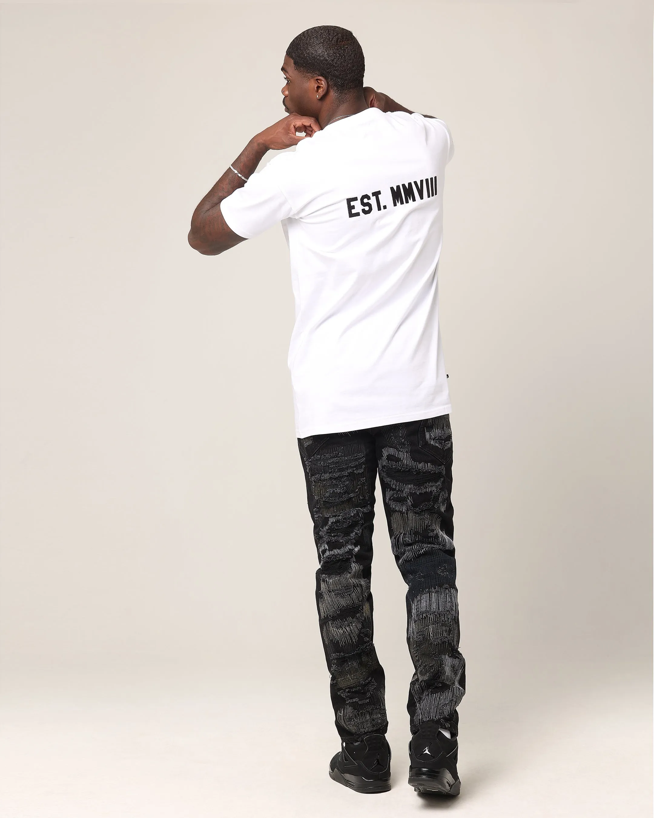 Saint Morta Yearbook Lafayette T-Shirt White/Black sold by Culture Kings product image thumbnail 5