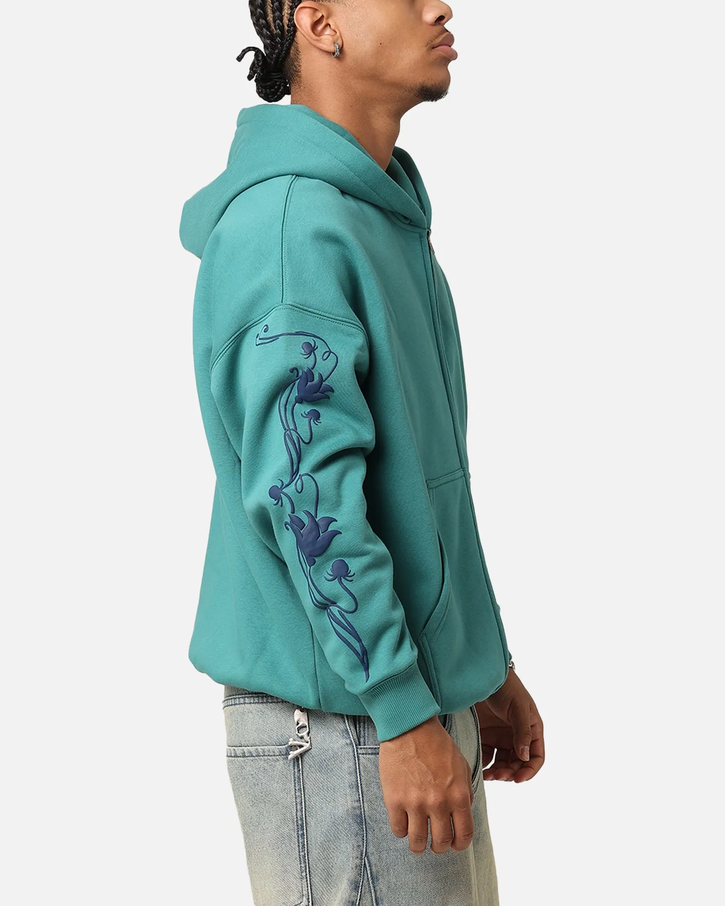 Carre Flower Bomb Full Zip Hoodie Oxidized Green sold by Culture Kings product image thumbnail 4