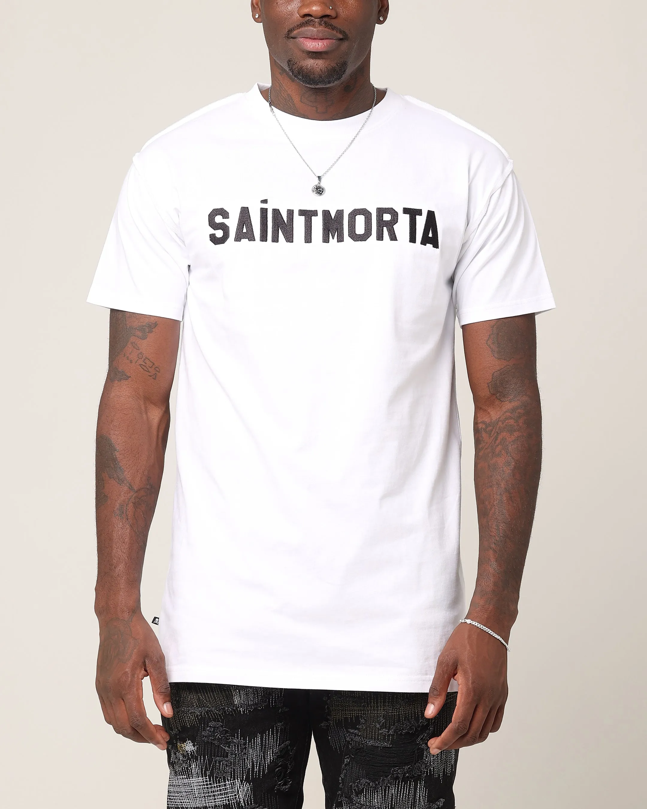 Saint Morta Yearbook Lafayette T-Shirt White/Black sold by Culture Kings product image thumbnail 2