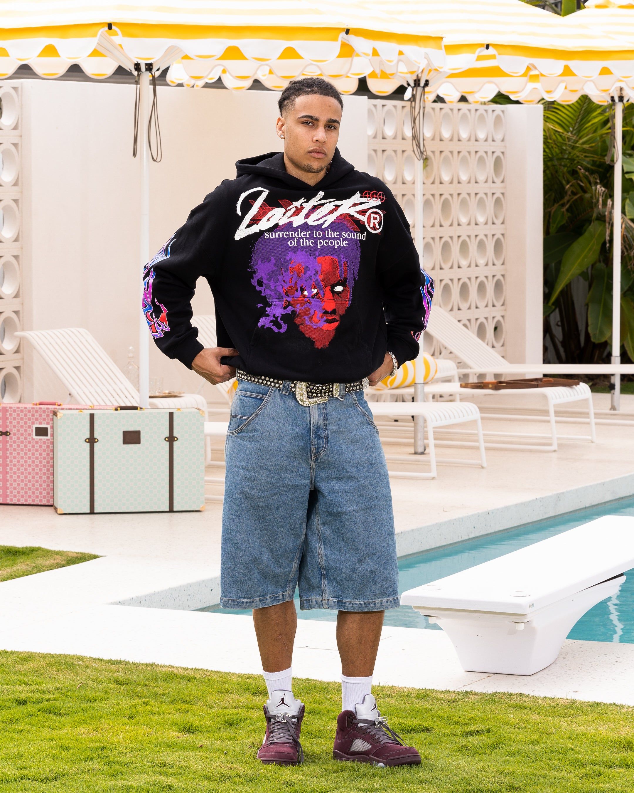 Loiter Live In Direct Vintage Hoodie Black sold by Culture Kings product image thumbnail 3