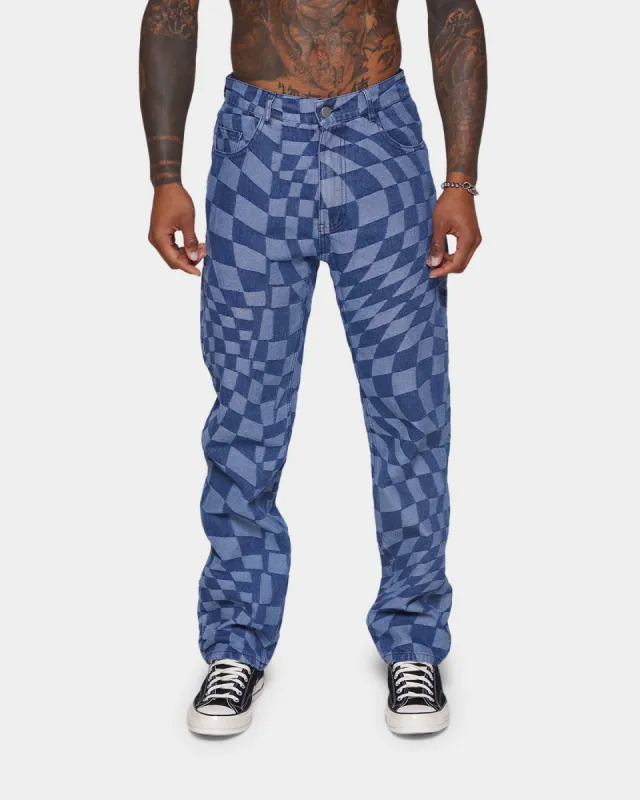 XXIII Colson Geometric Denim Jeans Blue sold by Culture Kings