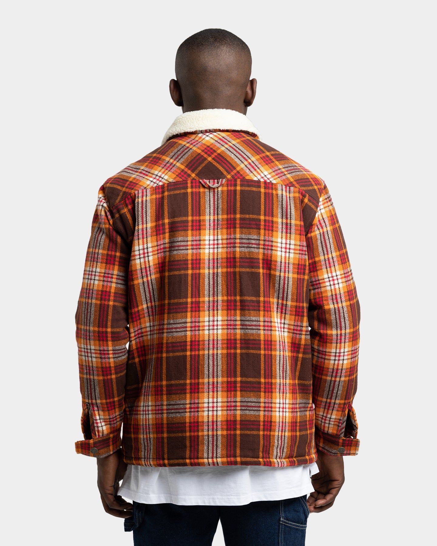 Karl Kani Men's Flannel Shirt Jacket Dark Red sold by Culture Kings product image thumbnail 4