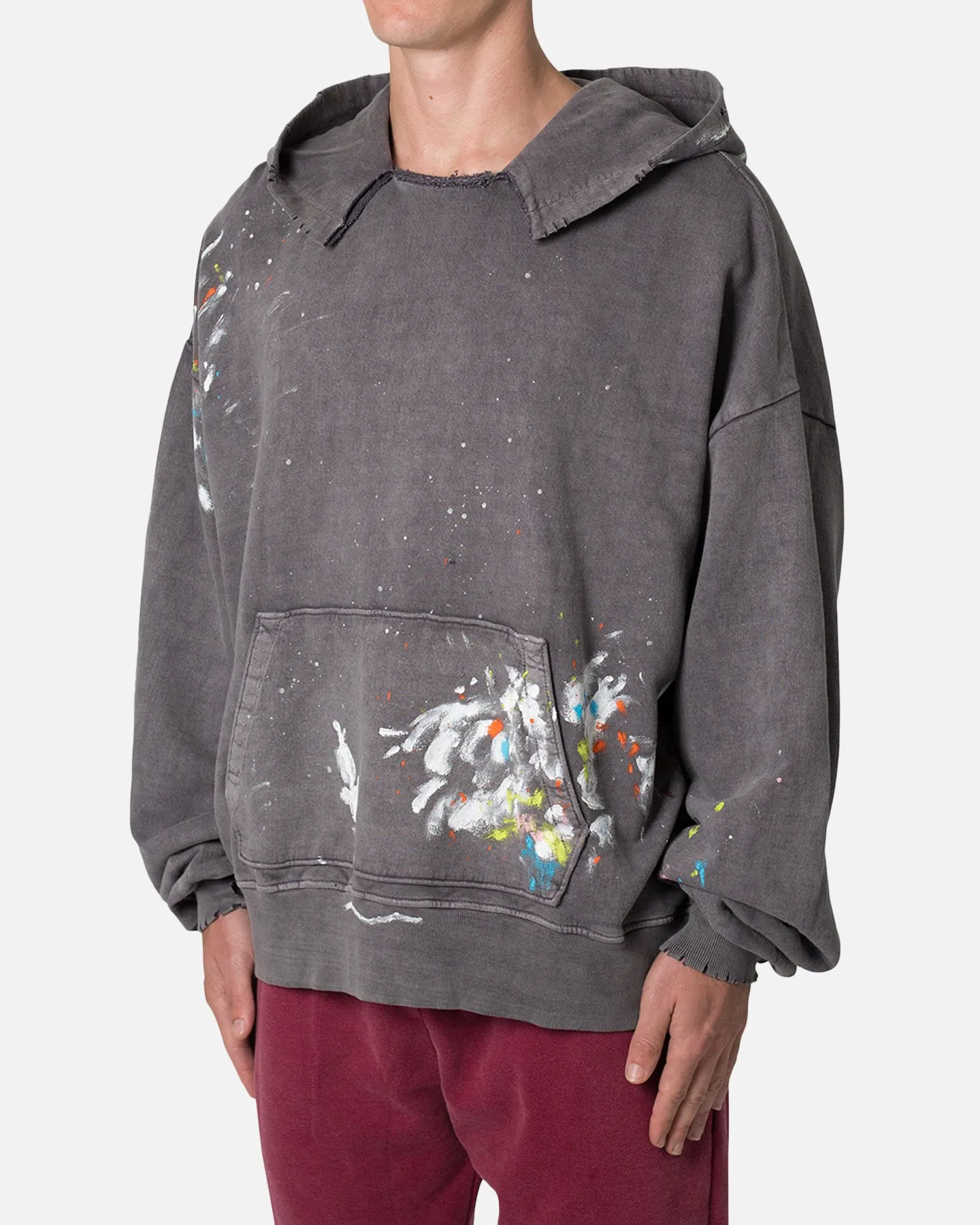 MNML Destroyed Painter Hoodie Charcoal Grey sold by Culture Kings product image thumbnail 2