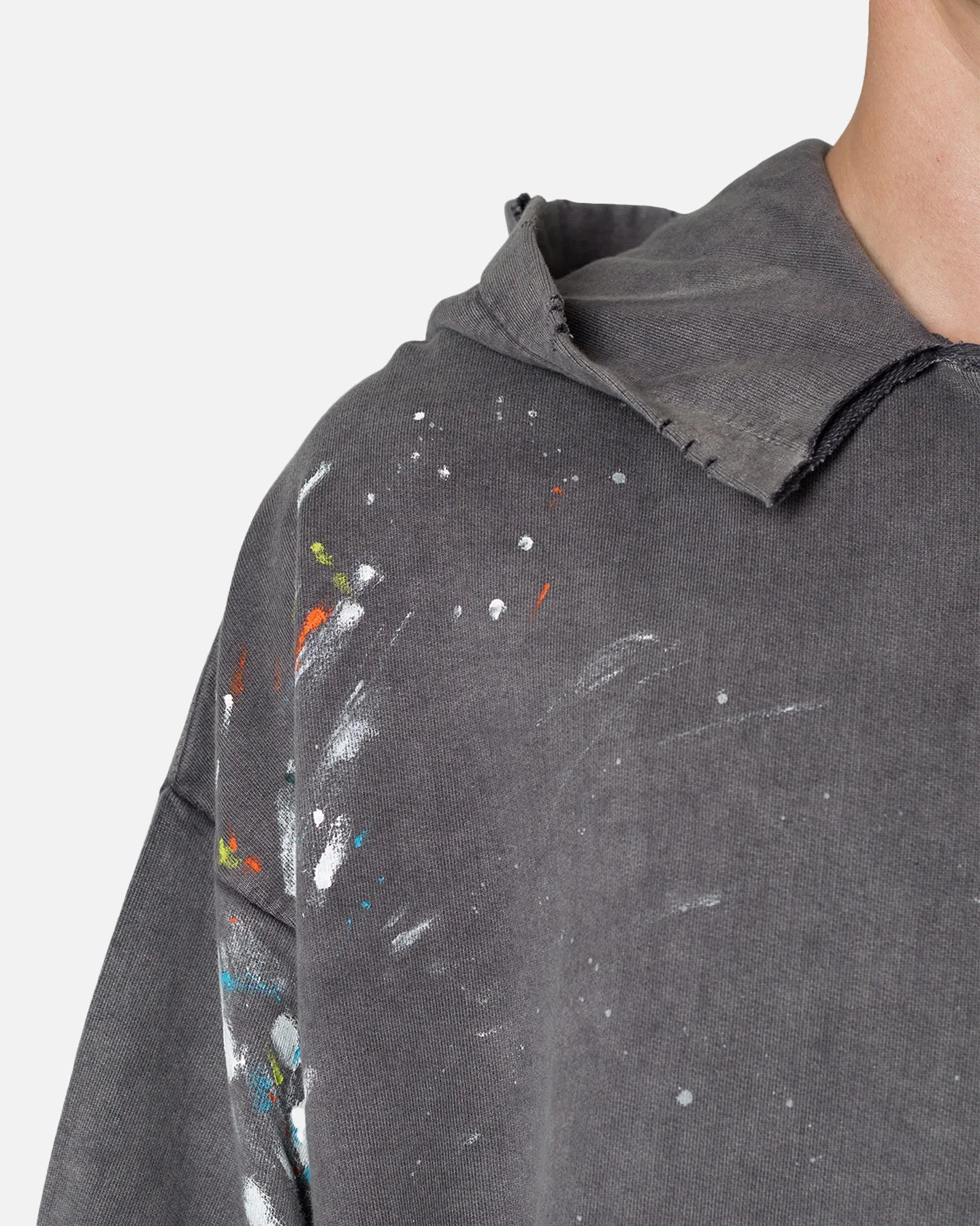 MNML Destroyed Painter Hoodie Charcoal Grey sold by Culture Kings product image thumbnail 5