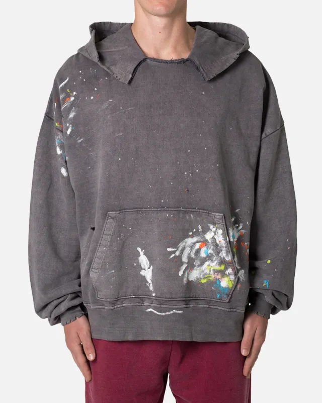 MNML Destroyed Painter Hoodie Charcoal Grey sold by Culture Kings