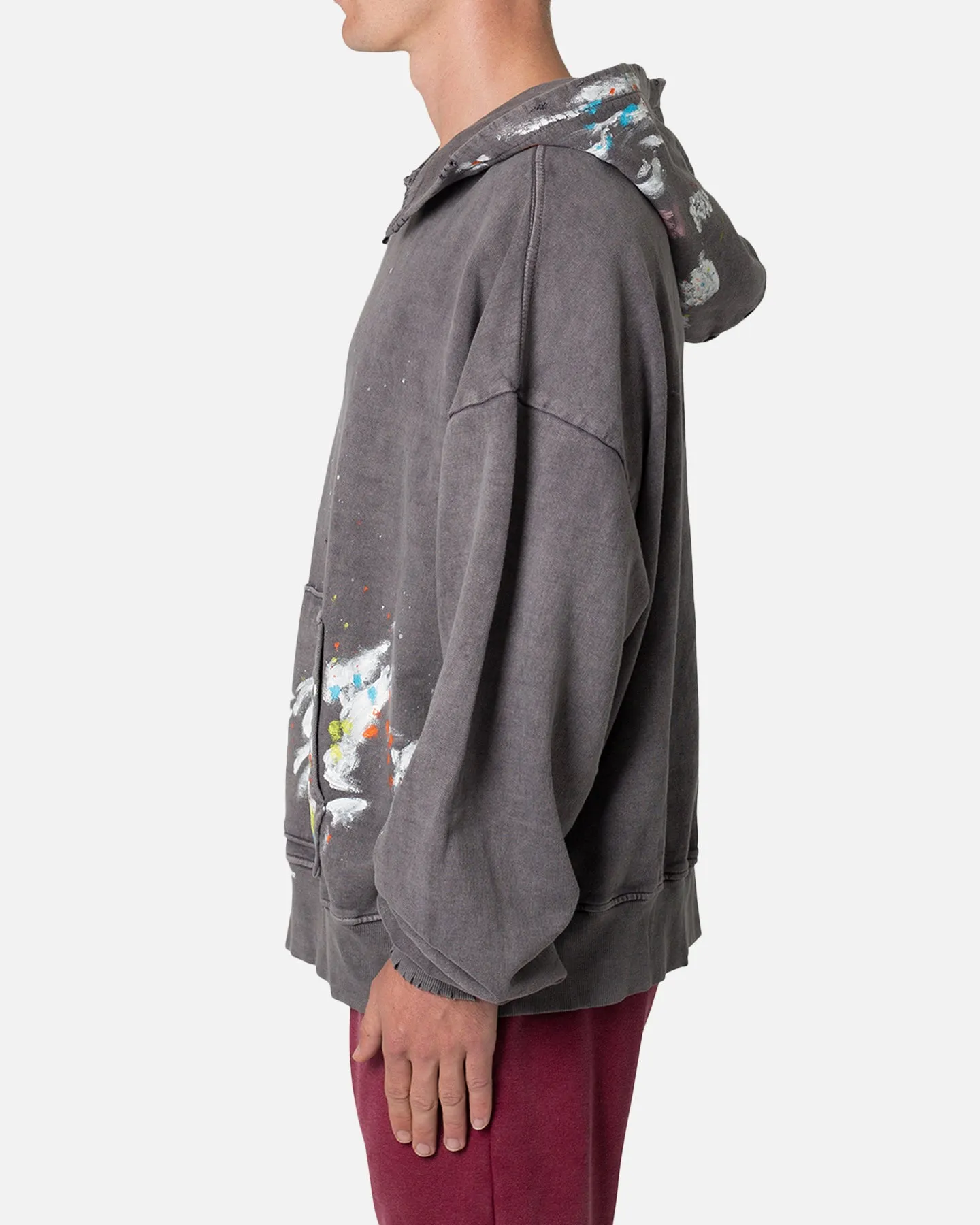 MNML Destroyed Painter Hoodie Charcoal Grey sold by Culture Kings product image thumbnail 3