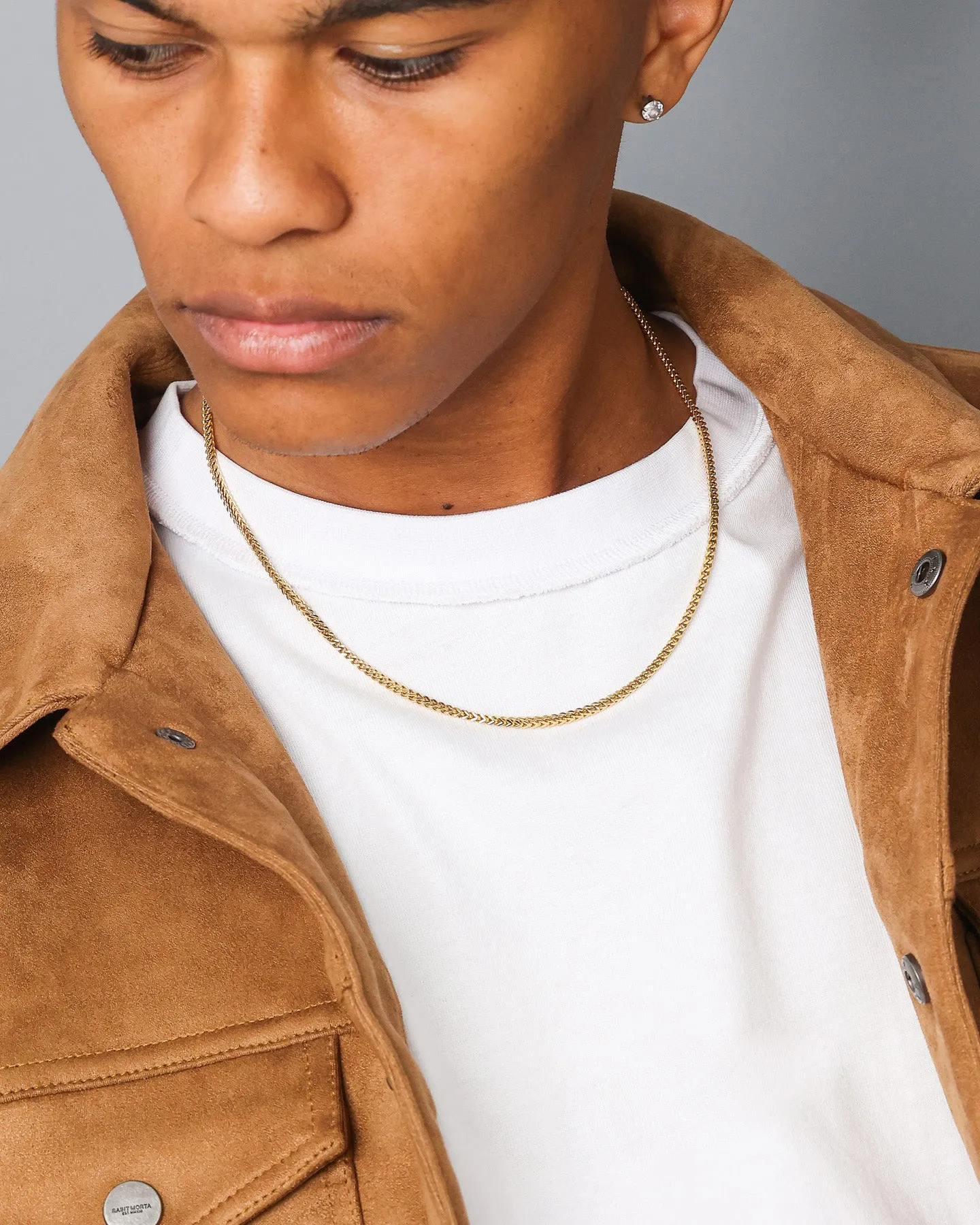Saint Morta 2.5mm Franco Chain Gold sold by Culture Kings product image thumbnail 3