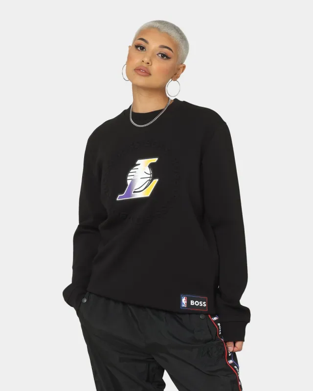 Hugo Boss Hugo Boss X NBA Basic Los Angeles Lakers Crewneck Sweatshirt Black sold by Culture Kings