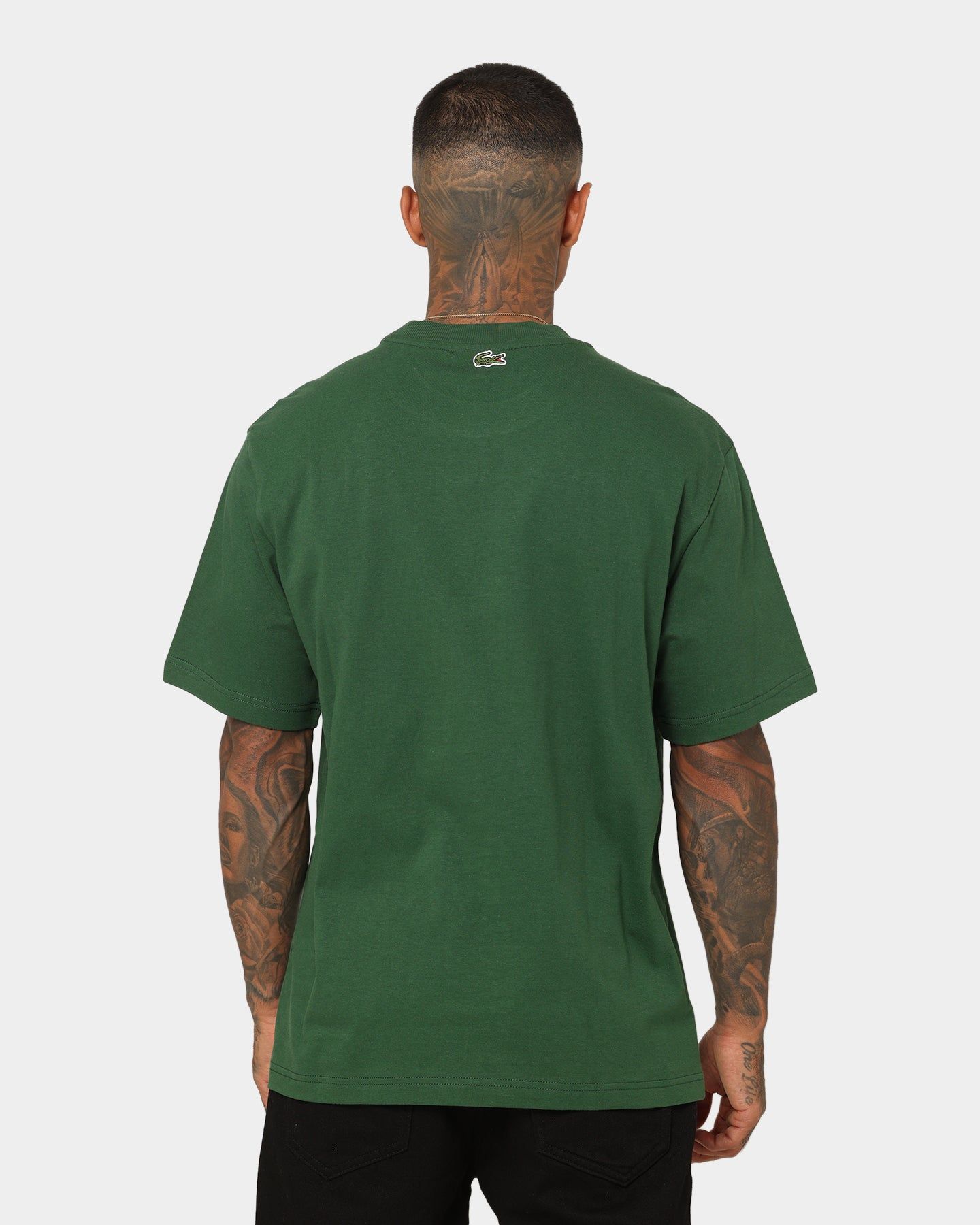 Lacoste Monogram Logo T-Shirt Green sold by Culture Kings product image thumbnail 4