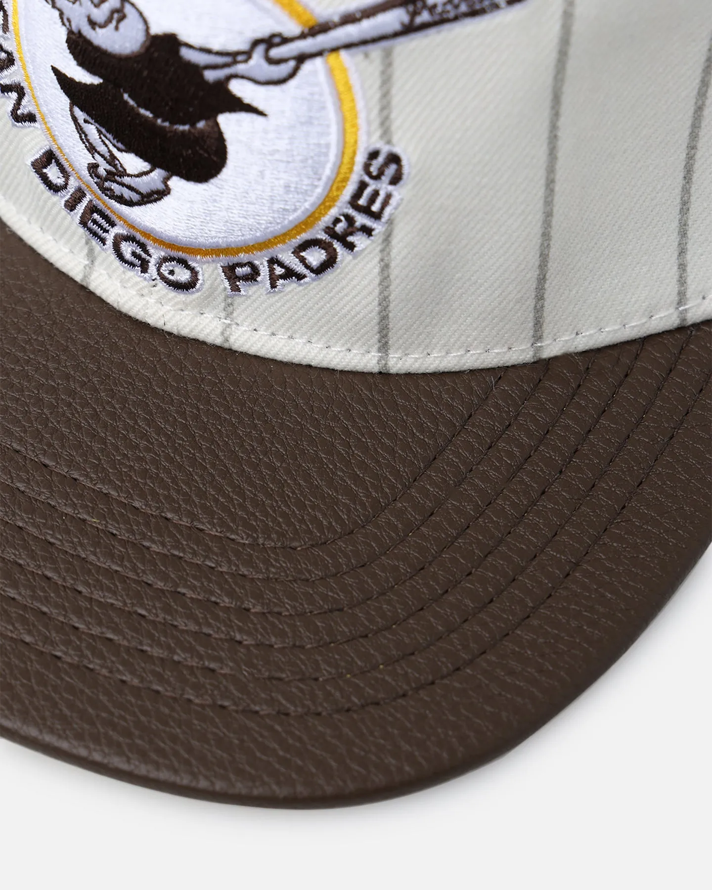 Pro Standard San Diego Padres Pinstripe Classic Logo Wool Strapback Eggshell/Yellow sold by Culture Kings product image thumbnail 2