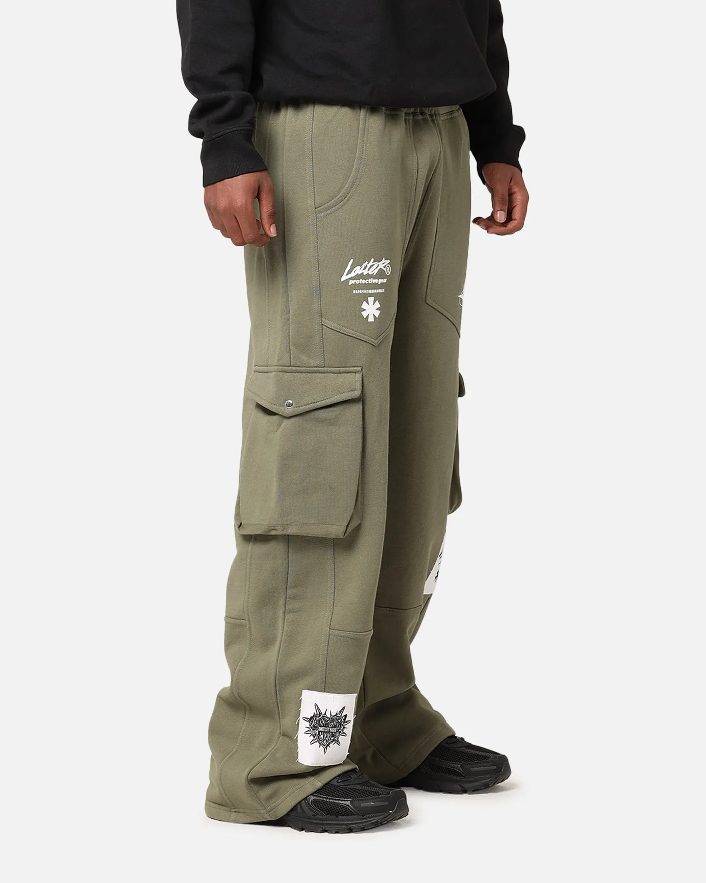 Loiter Utopia Cargo Sweat Pants Khaki Green sold by Culture Kings product image thumbnail 4
