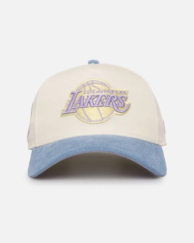 New Era Los Angeles Lakers 'Easter Corduroy' 9FORTY A-Frame Snapback White/Blue sold by Culture Kings